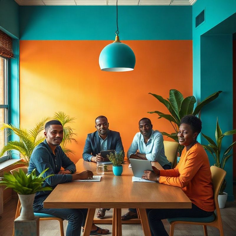 Vividllumen team in a Kakamega office